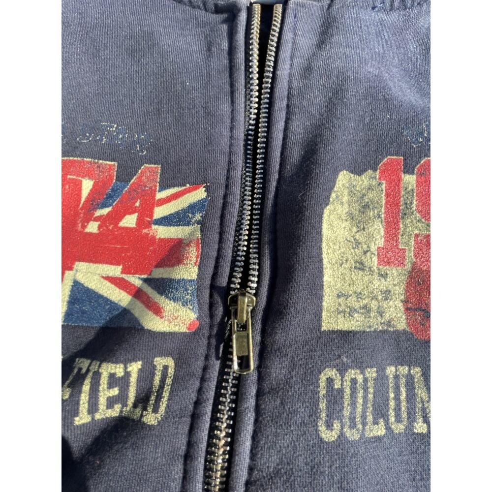 Vintage 1974 “WAR” Columbine Field Colorado Zip Up Hoodie Rare - Picture 4 of 7
